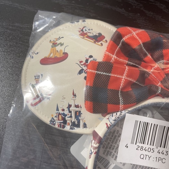 Disney Parks Holiday Lodge Snow Mickey Christmas Minnie Mouse Ears Headband 2021 main image 4